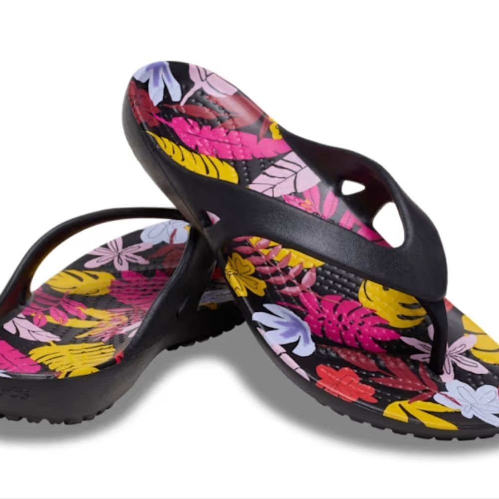Crocs Kadee‎ 2 Tropical Floral Flip-Flop Sandals